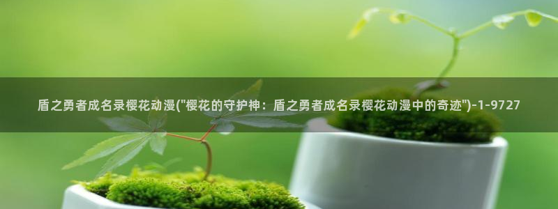 日本樱花动漫免费：盾之勇者成名录樱花动漫(\