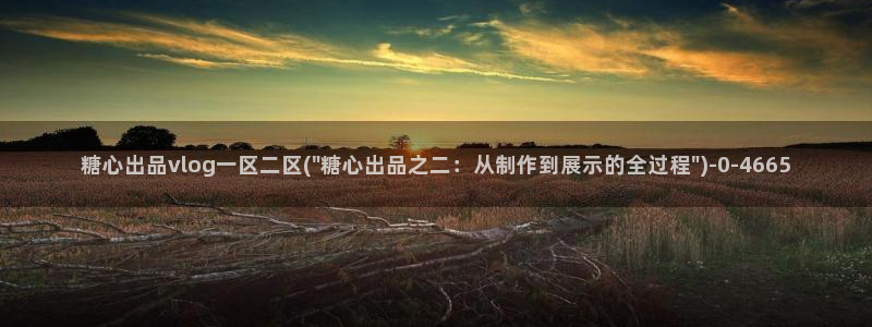 糖心的vlog